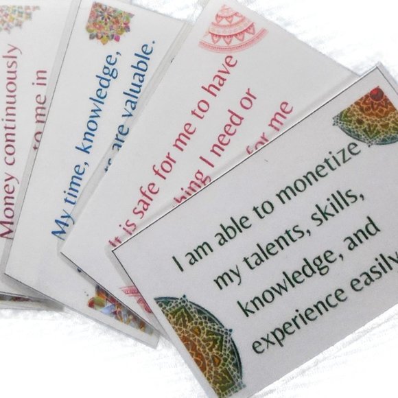 8 Cash Envelopes Budgeting System Laminated Set + bills due slips, affirmations - Picture 8 of 8